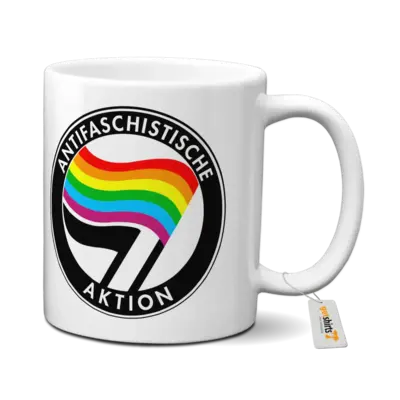 Motiv: Tasse - Regenbogen Antifaschistische Aktion
