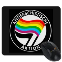Motiv: Mousepad Textil - Regenbogen Antifaschistische Aktion - bestimme auf Wunsch Details wie Produkt, Grösse, Farbe und Position selbst ! Motiv: Mousepad Textil - Regenbogen Antifaschistische Aktion