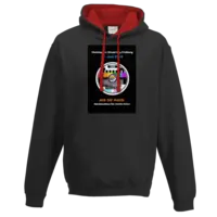 Motiv: Two-Tone Hoodie - Aus die Maus - Sendeschluss für rechte Hetze (Motto 2024) - bestimme auf Wunsch Details wie Produkt, Grösse, Farbe und Position selbst ! Motiv: Two-Tone Hoodie - Aus die Maus - Sendeschluss für rechte Hetze (Motto 2024)