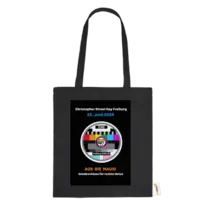 Motiv: Baumwolltasche - Aus die Maus - Sendeschluss für rechte Hetze (Motto 2024) - bestimme auf Wunsch Details wie Produkt, Grösse, Farbe und Position selbst ! Motiv: Baumwolltasche - Aus die Maus - Sendeschluss für rechte Hetze (Motto 2024)