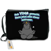 Motiv: Schultertasche - Grummeleinhorn - Yoga - bestimme auf Wunsch Details wie Produkt, Grösse, Farbe und Position selbst ! Motiv: Schultertasche - Grummeleinhorn - Yoga