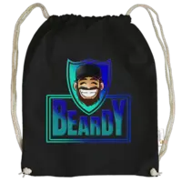 Motiv: Cotton Gymsac - BeardyLP Main Logo - bestimme auf Wunsch Details wie Produkt, Grösse, Farbe und Position selbst ! Motiv: Cotton Gymsac - BeardyLP Main Logo
