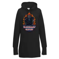 Motiv: Lady Longline Hoodie - Deadshot Crowz - bestimme auf Wunsch Details wie Produkt, Grösse, Farbe und Position selbst ! Motiv: Lady Longline Hoodie - Deadshot Crowz