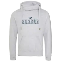 Motiv: Cross Neck Hoodie - Schriftzug Borkum - bestimme auf Wunsch Details wie Produkt, Grösse, Farbe und Position selbst ! Motiv: Cross Neck Hoodie - Schriftzug Borkum