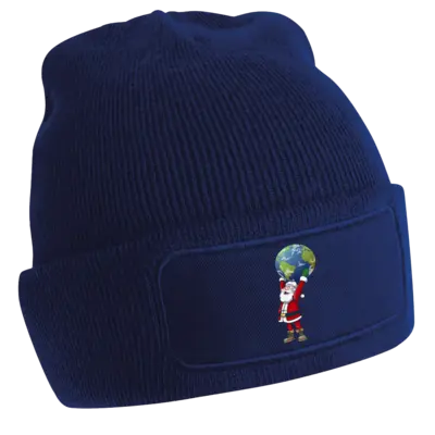 Motiv: Patch Beanie  - Santa 