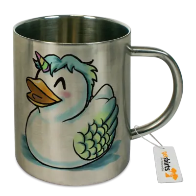 Motiv: Tasse Edelstahl - Quietscheente 