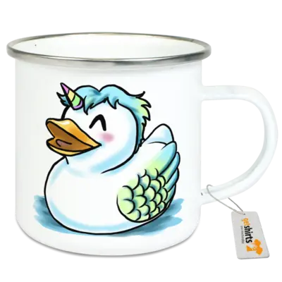 Motiv: Emaille-Tasse - Quietscheente 