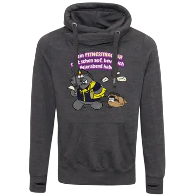 Motiv: Cross Neck Hoodie - Beruf Postbote - Grummeleinhorn 