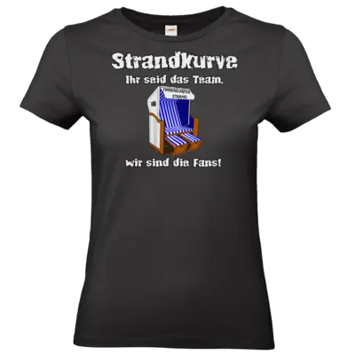 Motiv: T-Shirt Damen Premium FAIR WEAR - Strandkurve Strandkorb 