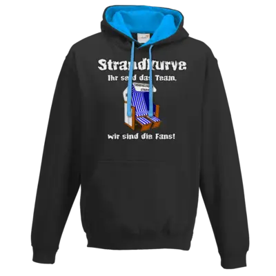 Motiv: Two-Tone Hoodie - Strandkurve Strandkorb 