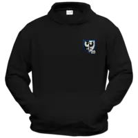 Motiv: Hoodie Classic - Black Falcons Wappen blau 