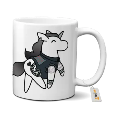 Motiv: Tasse - Heavy Metal Hörnchen 