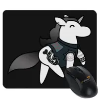 Motiv: Mousepad Textil - Heavy Metal Hörnchen - bestimme auf Wunsch Details wie Produkt, Grösse, Farbe und Position selbst ! Motiv: Mousepad Textil - Heavy Metal Hörnchen