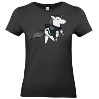 Motiv: T-Shirt Damen Premium FAIR WEAR - Heavy Metal Hörnchen - bestimme auf Wunsch Details wie Produkt, Grösse, Farbe und Position selbst ! Motiv: T-Shirt Damen Premium FAIR WEAR - Heavy Metal Hörnchen
