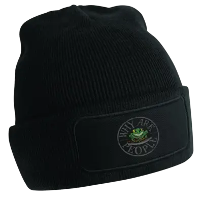 Motiv: Patch Beanie  - Why Are People – Vintage 