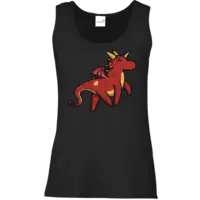Motiv: Tank Top Damen Classic - Drachenhörnchen - bestimme auf Wunsch Details wie Produkt, Grösse, Farbe und Position selbst ! Motiv: Tank Top Damen Classic - Drachenhörnchen