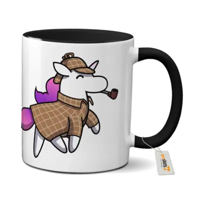 Motiv: Tasse farbig - Sherlock Hörnchen