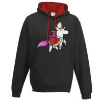 Motiv: Two-Tone Hoodie - Papsthörnchen - bestimme auf Wunsch Details wie Produkt, Grösse, Farbe und Position selbst ! Motiv: Two-Tone Hoodie - Papsthörnchen