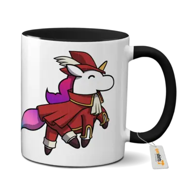 Motiv: Tasse farbig - Rotmagier Hörnchen