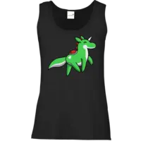 Motiv: Tank Top Damen Classic - Yoshi Hörnchen - bestimme auf Wunsch Details wie Produkt, Grösse, Farbe und Position selbst ! Motiv: Tank Top Damen Classic - Yoshi Hörnchen