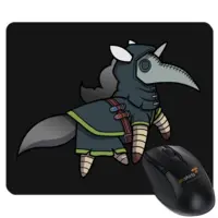 Motiv: Mousepad Textil - Pestdoktor Hörnchen - bestimme auf Wunsch Details wie Produkt, Grösse, Farbe und Position selbst ! Motiv: Mousepad Textil - Pestdoktor Hörnchen