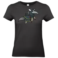 Motiv: T-Shirt Damen Premium FAIR WEAR - Pestdoktor Hörnchen - bestimme auf Wunsch Details wie Produkt, Grösse, Farbe und Position selbst ! Motiv: T-Shirt Damen Premium FAIR WEAR - Pestdoktor Hörnchen