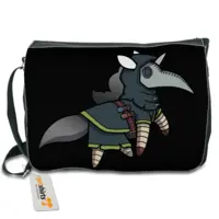Motiv: Schultertasche - Pestdoktor Hörnchen - bestimme auf Wunsch Details wie Produkt, Grösse, Farbe und Position selbst ! Motiv: Schultertasche - Pestdoktor Hörnchen