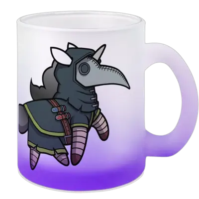 Motiv: Color Glas Mug - Pestdoktor Hörnchen