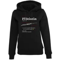 Motiv: Womens Heavy Hoody - Flötistin - bestimme auf Wunsch Details wie Produkt, Grösse, Farbe und Position selbst ! Motiv: Womens Heavy Hoody - Flötistin