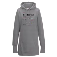 Motiv: Lady Longline Hoodie - Flötistin - bestimme auf Wunsch Details wie Produkt, Grösse, Farbe und Position selbst ! Motiv: Lady Longline Hoodie - Flötistin
