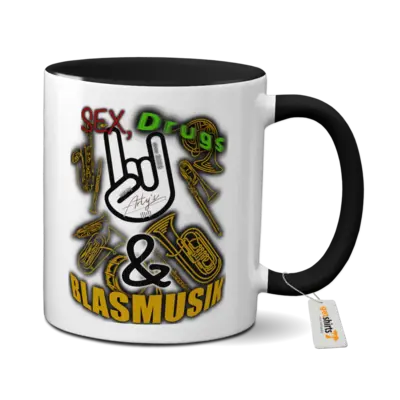 Motiv: Tasse farbig - Sex, Drugs & BLSMSK