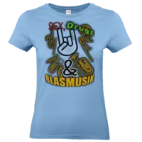 Motiv: T-Shirt Damen Premium FAIR WEAR - Sex, Drugs & BLSMSK - bestimme auf Wunsch Details wie Produkt, Grösse, Farbe und Position selbst ! Motiv: T-Shirt Damen Premium FAIR WEAR - Sex, Drugs & BLSMSK