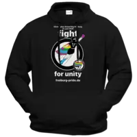 Motiv: Hoodie Premium FAIR WEAR - Fight for Unity (Motto 2025) - bestimme auf Wunsch Details wie Produkt, Grösse, Farbe und Position selbst ! Motiv: Hoodie Premium FAIR WEAR - Fight for Unity (Motto 2025)