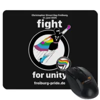 Motiv: Mousepad Textil - Fight for Unity (Motto 2025) - bestimme auf Wunsch Details wie Produkt, Grösse, Farbe und Position selbst ! Motiv: Mousepad Textil - Fight for Unity (Motto 2025)
