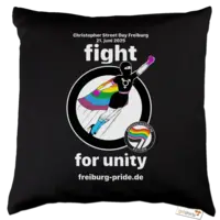 Motiv: Kissen Baumwolle - Fight for Unity (Motto 2025) - bestimme auf Wunsch Details wie Produkt, Grösse, Farbe und Position selbst ! Motiv: Kissen Baumwolle - Fight for Unity (Motto 2025)