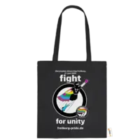Motiv: Baumwolltasche - Fight for Unity (Motto 2025) - bestimme auf Wunsch Details wie Produkt, Grösse, Farbe und Position selbst ! Motiv: Baumwolltasche - Fight for Unity (Motto 2025)
