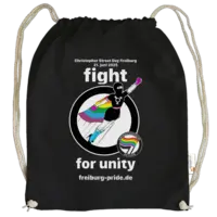 Motiv: Cotton Gymsac - Fight for Unity (Motto 2025) - bestimme auf Wunsch Details wie Produkt, Grösse, Farbe und Position selbst ! Motiv: Cotton Gymsac - Fight for Unity (Motto 2025)