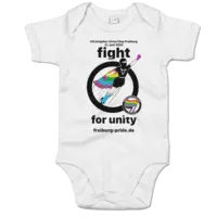 Motiv: Baby Body Organic - Fight for Unity (Motto 2025) - bestimme auf Wunsch Details wie Produkt, Grösse, Farbe und Position selbst ! Motiv: Baby Body Organic - Fight for Unity (Motto 2025)