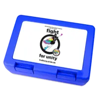 Motiv: Brotzeitbox - Fight for Unity (Motto 2025) - bestimme auf Wunsch Details wie Produkt, Grösse, Farbe und Position selbst ! Motiv: Brotzeitbox - Fight for Unity (Motto 2025)