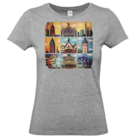 Motiv: T-Shirt Damen Premium FAIR WEAR - Frankfurt my love - bestimme auf Wunsch Details wie Produkt, Grösse, Farbe und Position selbst ! Motiv: T-Shirt Damen Premium FAIR WEAR - Frankfurt my love