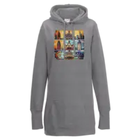 Motiv: Lady Longline Hoodie - Frankfurt my love - bestimme auf Wunsch Details wie Produkt, Grösse, Farbe und Position selbst ! Motiv: Lady Longline Hoodie - Frankfurt my love