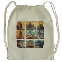 Motiv: Cotton Gymsac - Frankfurt my love - bestimme auf Wunsch Details wie Produkt, Grösse, Farbe und Position selbst ! Motiv: Cotton Gymsac - Frankfurt my love