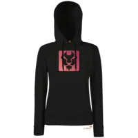 Motiv: Hoodie Damen Classic - Pinkish Fade - bestimme auf Wunsch Details wie Produkt, Grösse, Farbe und Position selbst ! Motiv: Hoodie Damen Classic - Pinkish Fade