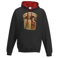 Motiv: Two-Tone Hoodie - Holzmarktfest Muster - bestimme auf Wunsch Details wie Produkt, Grösse, Farbe und Position selbst ! Motiv: Two-Tone Hoodie - Holzmarktfest Muster