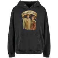 Motiv: Ladies Acid Washed Oversize Hoodie - Holzmarktfest Muster - bestimme auf Wunsch Details wie Produkt, Grösse, Farbe und Position selbst ! Motiv: Ladies Acid Washed Oversize Hoodie - Holzmarktfest Muster