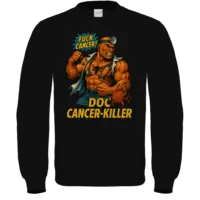Motiv: Sweatshirt FAIR WEAR - Doc Cancer-Killer - bestimme auf Wunsch Details wie Produkt, Grösse, Farbe und Position selbst ! Motiv: Sweatshirt FAIR WEAR - Doc Cancer-Killer
