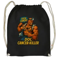 Motiv: Cotton Gymsac - Doc Cancer-Killer - bestimme auf Wunsch Details wie Produkt, Grösse, Farbe und Position selbst ! Motiv: Cotton Gymsac - Doc Cancer-Killer