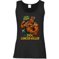 Motiv: Tank Top Damen Classic - Doc Cancer-Killer - bestimme auf Wunsch Details wie Produkt, Grösse, Farbe und Position selbst ! Motiv: Tank Top Damen Classic - Doc Cancer-Killer