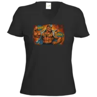 Motiv: T-Shirt Damen V-Neck Classic - KRAKK ! - bestimme auf Wunsch Details wie Produkt, Grösse, Farbe und Position selbst ! Motiv: T-Shirt Damen V-Neck Classic - KRAKK !
