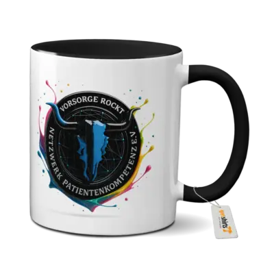 Motiv: Tasse farbig - Vorsorge rockt ! Splash